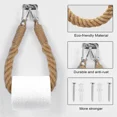 thumbnail image 5 of BANGSAUR Nautical Rope Toilet Paper Holder,Rustic Tissue Rolls Paper Holder Wall Mounted For Bathroom, 5 of 6