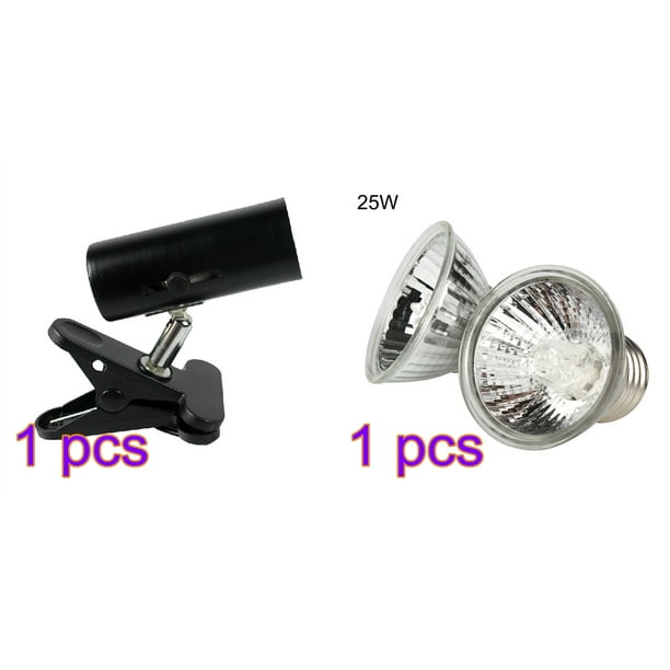 UVA+UVB Reptile Lamp Kit with Clipon Ceramic Light Holder Turtle