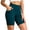 Navy, variant on Hurxie Biker Shorts Women Tummy Control Workout Shorts Women with Pockets High Waisted Yoga Running Gym Compression Army Green,M