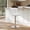White, variant on Yaheetech PU Leather Height Adjustable Bar Stool with Backrest and No Arms, White