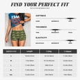 thumbnail image 5 of Rateoe largemouth bass Printed Power Workout Shorts for Women Tummy Control Squat Proof Ribbed Thick Seamless Scrunch Active Short-Small, 5 of 8