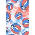 thumbnail image 2 of Grateful Dead Men's Allover Steal Your Face Logo Tie Dye Adult Sleep Bottoms Pajama Pants, 2 of 6