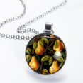 thumbnail image 2 of Pear Elegant Women's Glass Circular Pendant Necklace - Stylish Necklaces for Women, 2 of 5
