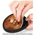 thumbnail image 3 of Silicone Non-Slip Drink Coasters with Removable Printed Absorbent Felt Pad - Set of 4 - Da Vinci: La Scapigliata, 3 of 3