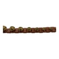 thumbnail image 5 of Taupe 15 Solid Brass Bells Natural Leather Sleigh Bell Door Hanger Made in USA, 5 of 6