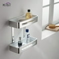 thumbnail image 3 of Kibi Chrome Bathroom Hardware Accessory Wall Mounted Front Basket, 3 of 3