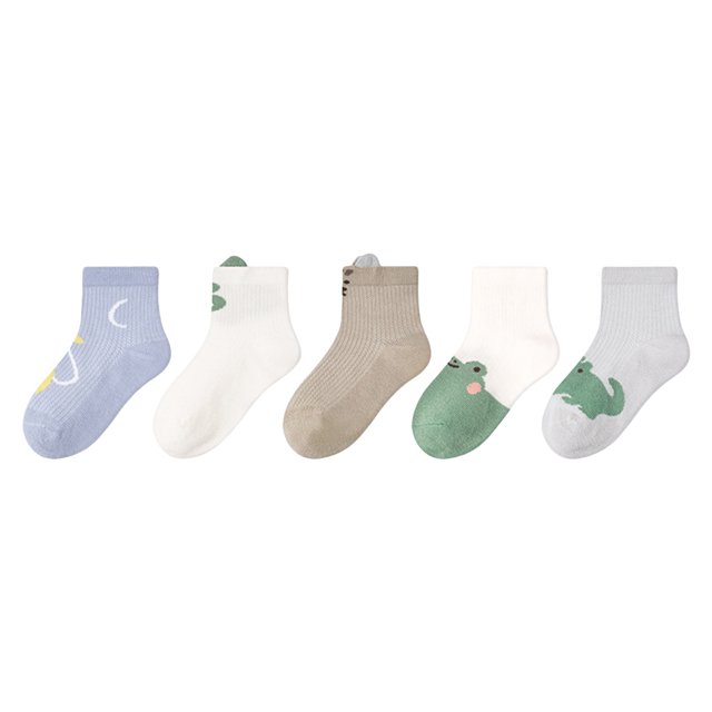 TSADFHJI Socks Mens Socks Crotchless Set Stocking Fashionable New Pattern Cute Animal Print Comfortable and Breathable Baby Short Socks Men's Socks Socks for Men with Robe Crotchless Blue 0-1 Years
