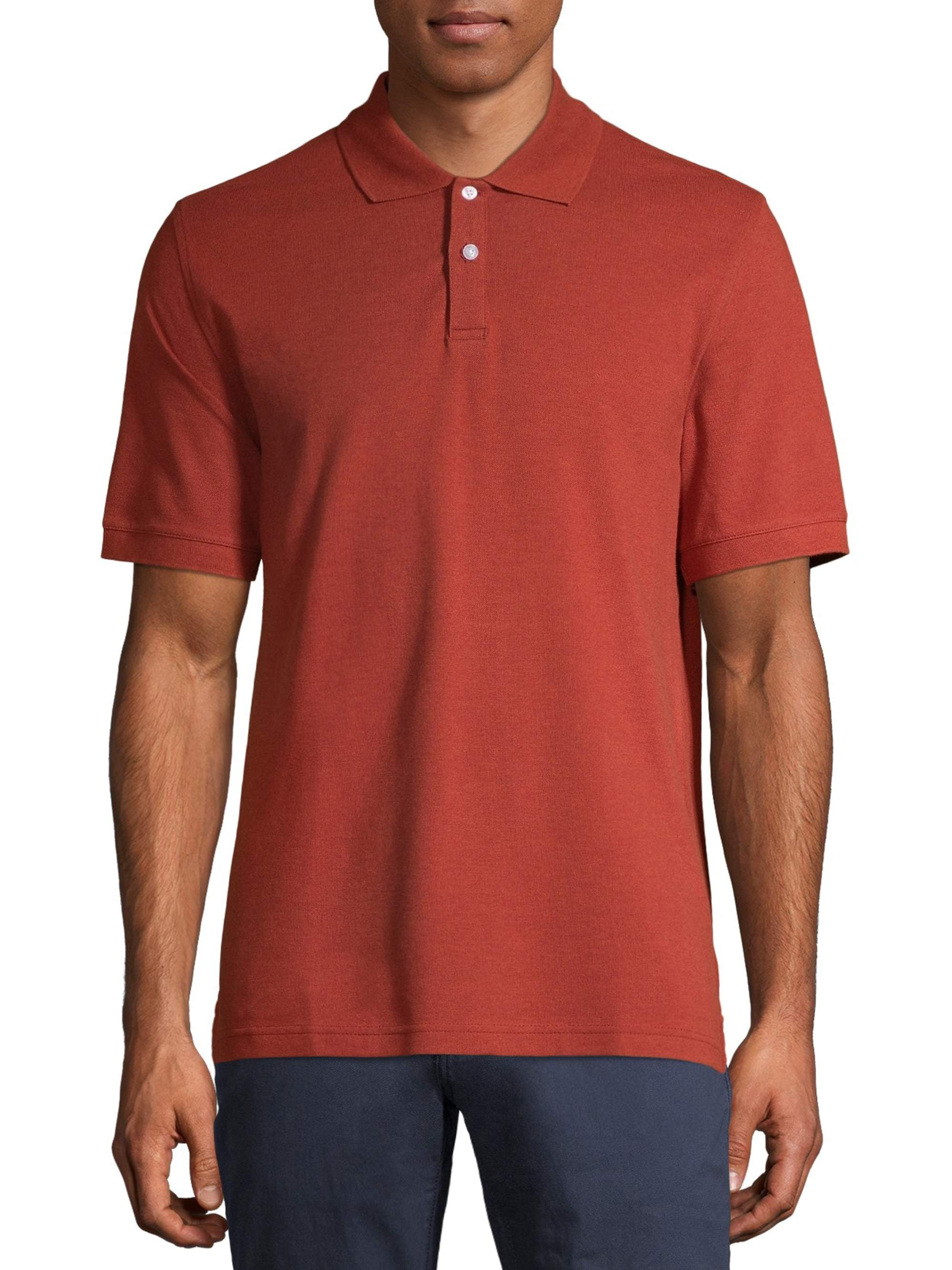 George Men's and Big Men's Stretch Pique Polo Shirt, Up to Size 5XL - Walmart.com