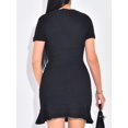 thumbnail image 4 of Women'S Dress Short Sleeve Elegant Wedding Cocktail Bodycon Midi Fishtail Dresses, 4 of 5