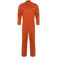 thumbnail image 3 of Moggemol Men Long Sleeve Coverall Stain Wrinkle Resistant Work Coverall Jumpsuits with Multi Pockets Orange L/170, 3 of 5