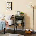 thumbnail image 6 of VECELO VECELO Side End Table Stackable Bedside Stand with 2-tier Open Storage  for Bedroom, Living Room and Small Spaces, Gray, 6 of 8