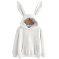 thumbnail image 4 of Bmisegm Sweat à Capuche Lapin à Manches Longues pour Femmes Pull Décontracté Blanc S, 4 of 6