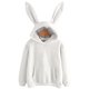 thumbnail image 3 of Puntoco - Sudadera con capucha de conejo de manga larga para mujer Puntoco Puntoco-5078, 3 of 6