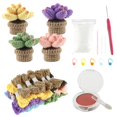 thumbnail image 1 of 38PCS Crochet Kit Crochet Potted for Beginners DIY Plants Craft Crochet Knitting Kit with Step-by-Step Video Tutorial for Home Decor(Not Include Finished Product), 1 of 11