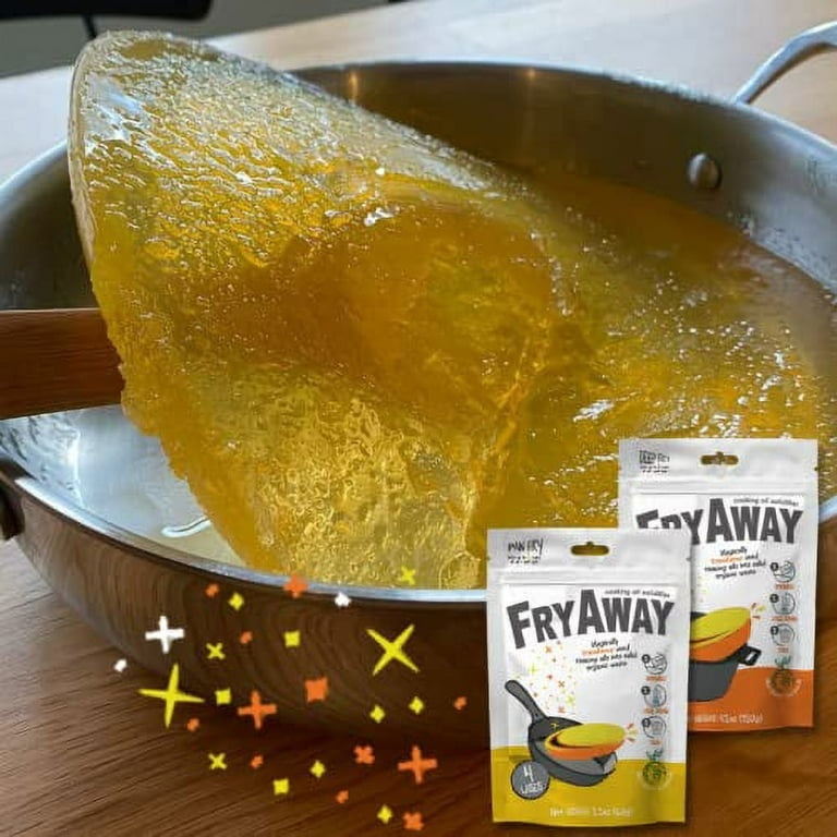 FryAway Pan Fry Waste Cooking Oil Solidifier Powder, 100% Plant
