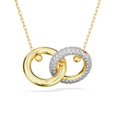 thumbnail image 4 of Collar con colgante Swarovski Dextera con forma de lazo entrelazado, transparente, 4 of 6