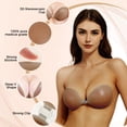 thumbnail image 2 of Soutien Invisible Autoadhesivo Sin Tirantes AURUZA Push Up Color Café, 2 of 5