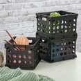 Sterilite Plastic Storage Cube / Mini Crate, 9” L x 7 3/4” W x 6 1/8” H