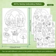 thumbnail image 2 of 4 Sheets 60Pcs Boho Elements Water Soluble Hand Sewing Stabilizers Summer Spring Pattern Tear Away Embroidery Stabilizers for Carves Shirts Coats Bags Towels, 2 of 7