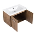 thumbnail image 6 of 30 Inch Soft Close Bathroom Vanity with Single Resin Sink for Small Bathroom Offers Ample Storage and Luxury Look, 6 of 7