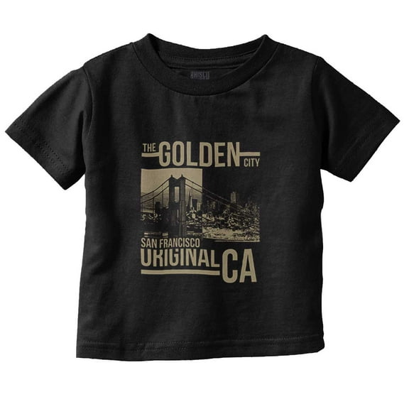 San Francisco California Golden City Toddler Boy Girl T Shirt Infant Toddler Brisco Brands 6M