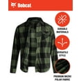 thumbnail image 5 of Bobcat Men's Flannel Shirt - Micro Polar Woven Long Sleeve Button Down Shirts for Men (Sizes: S-XL), 5 of 7