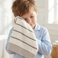 thumbnail image 6 of REGALWOVEN Pure Cotton Soft Hand Towels, Wavy Stripe Highly Absorbent Towels, 2 Pack Decorative Towel Set for Bathroom, Guest Room, Holiday Beige 29" x 13", 6 of 7