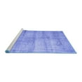 thumbnail image 2 of Ahgly Company Machine Washable Indoor Square Persian Blue Traditional Area Rugs, 3' Square, 2 of 4