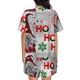 thumbnail image 3 of Picia Cute Santa Pajamas Sets for Women Soft Short-Sleeved Pjs with Lounge Shorts Two Piece Sleepwear-3X-Large, 3 of 9
