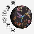 thumbnail image 6 of Kll Humming Bird And Tropical Flowers Tire Cover,Universal Wheel Tire Cover For Trailer, Rv, Suv, Truck,Camper And Many Vehicle,(16 Inch), 6 of 7
