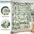 thumbnail image 3 of Yayeee Window Curtains Light Filtering 63"x42" Grommet Panel Pair Home Living Room Decor, Green Floral, 3 of 7