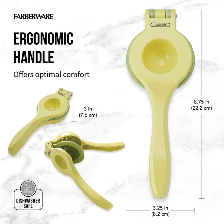 Farberware Pro 2-in-1 Citrus Juicer Yellow with Ergonomic Handle