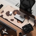 thumbnail image 2 of Long Mouse Pads for Desk,Beige and Brown Of Leopard Print Desk Mats on Top Of Desks, Desk Mouse Pad Extra Large with 3mm Non-Slip Base and Stitched Edge for Gaming,Office,Work,Home 35.4"x15.7", 2 of 6