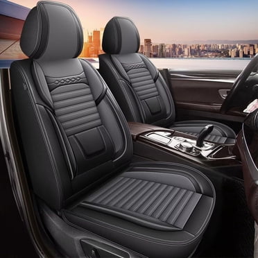 Unbranded Faux Leather 5-Seat Car Cover Set – Front & Rear – Fits Toyota, Black PU, Superhero Cape Design, Waterproof
