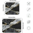 thumbnail image 4 of Marble Dish Drying Mat for Kitchen Counter 18x24 inch Black Grey Gold Marbling Print Decorative Absorbent Dish Drying Pad Elegant Luxury Granite Stone Microfiber Large Drainer Rack, 4 of 6