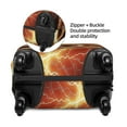thumbnail image 2 of Honeii orange lightning Elastic Luggage Cover, featuring double-sided printing, is the ideal companion for travel, business trips, and daily use(not included suitcase )-Large, 2 of 7