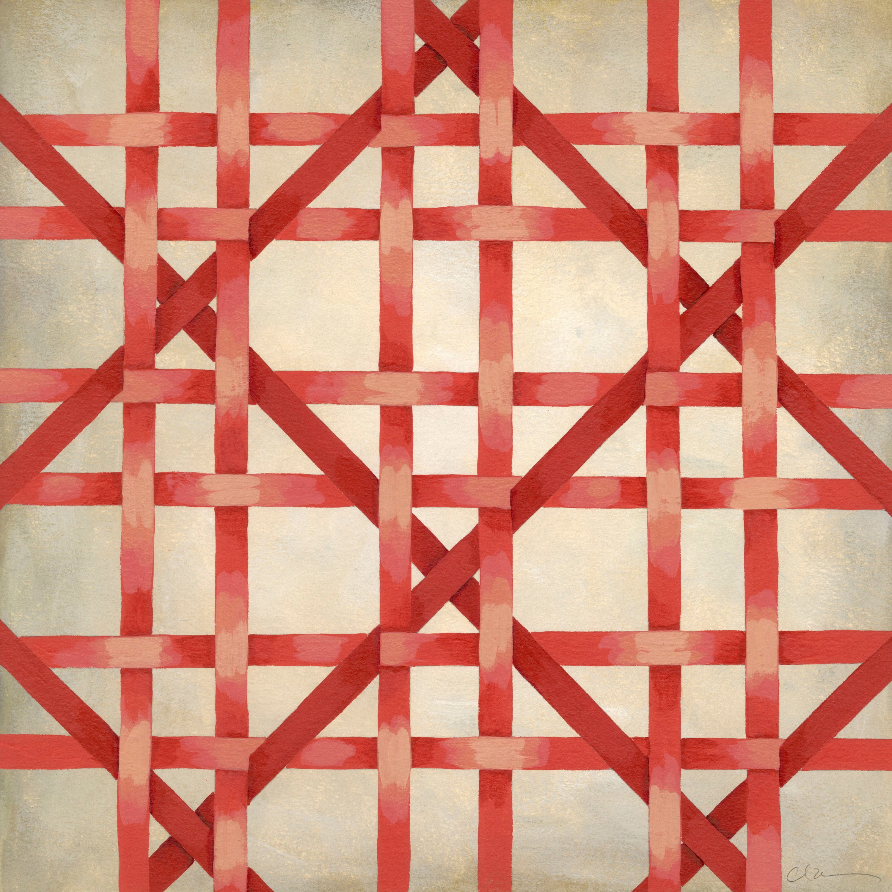 Marmont Hill "Woven Symmetry III" Painting Print on Wrapped Canvas