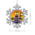thumbnail image 2 of Simpsons Snowflakes Ornaments Christmas Tree Decorations Alloy Hanging Decorations Snowflake Pendant 5 PCS, 2 of 8