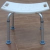 White Bath Tub Safety Shower Stool Chair Seat Bench Non Slip Light Weight