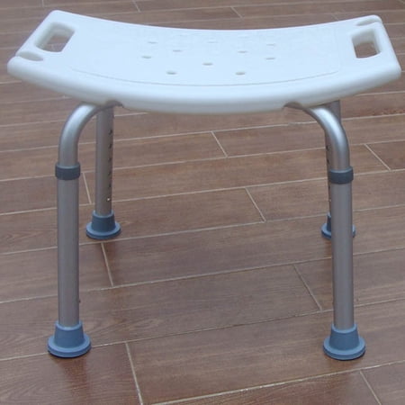 White Bath Tub Safety Shower Stool Chair Seat Bench Non Slip Light Weight