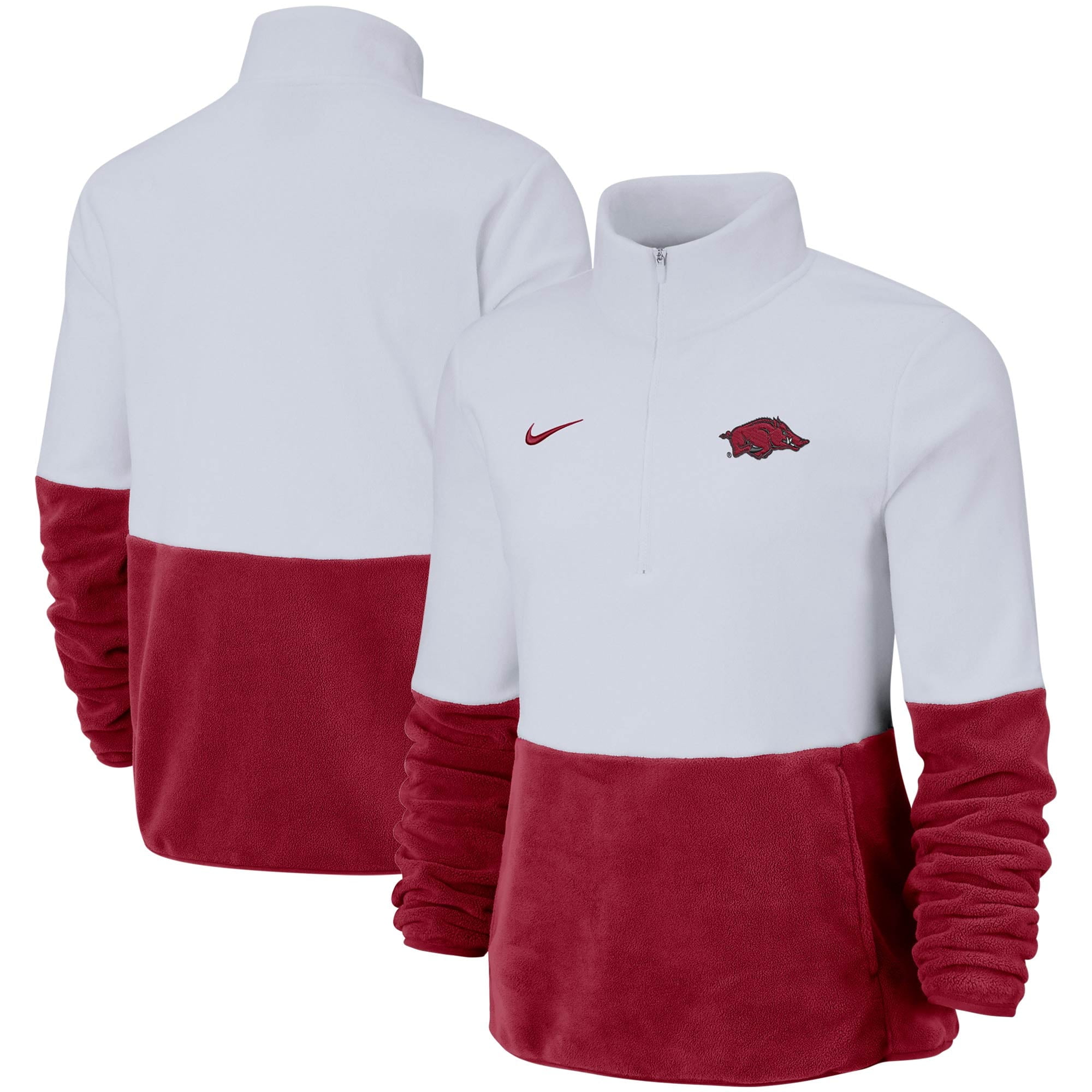 white nike arkansas razorback pullover