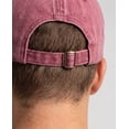 thumbnail image 2 of Vintage Distressed Washed Cotton Dad Hat for Men & Women - Adjustable Ripped Baseball Cap, Packable Soft Top Sun Hat for Outdoor, Casual, Travel Wine, 2 of 7
