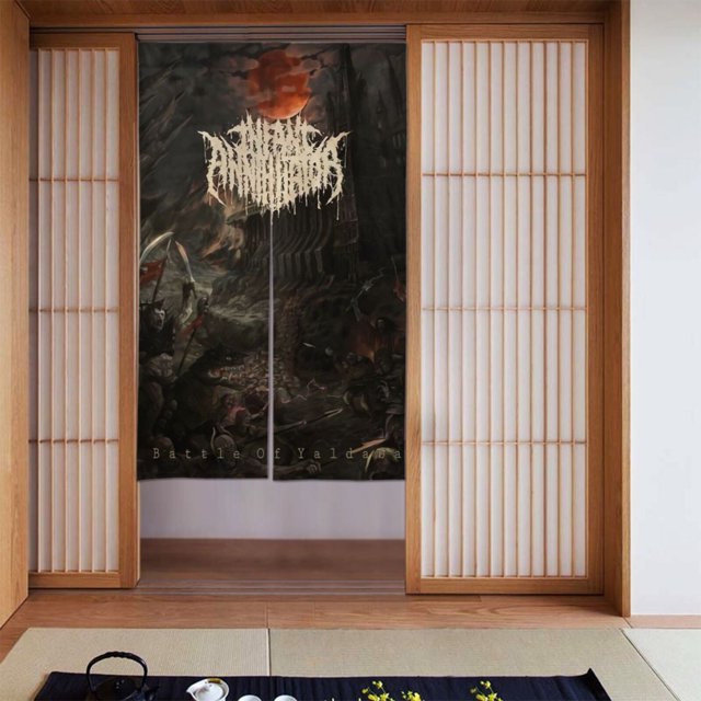 Cortina de puerta semiopaca con patrón de patchwork de dos piezas de Infant Annihilator, cortinas opacas decorativas para dormitorio, sala de estar, decoración de habitación de niños, 34 x 56