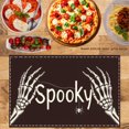 thumbnail image 2 of JOOCAR Spooky Skeleton Hands Halloween Linen Table Mats Set of 4 for Home Kitchen Table Decor 12x18 inch, 2 of 5