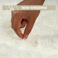 thumbnail image 2 of Ameha Shaggy Rug 2x3ft Non-Slip Fluffy Soft Faux Floor Carpets Rectangle for Bedroom Livingroom Decor White, 2 of 8
