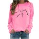 thumbnail image 2 of Pntutb Suéter De Cuello Redondo De Manga Larga Con Estampado De Gato Suelto Casual De Otoño E Invierno Para Mujer Pntutb Pntutb-5766, 2 of 4