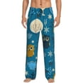 thumbnail image 1 of Kdxio Cute Colorful Owls And Trees Print Mens Pajama Pants Set Sleep & Lounge Pants, PJ Bottoms with Pockets and Button Fly-3X-Large, 1 of 6