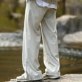 thumbnail image 6 of cfhntfmh Cargo Pants for Men Fashion High Waisted Lounge Pants Outdoor Loose Side Zipped Wide Leg Hiking Pants, 6 of 6