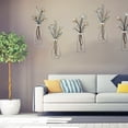 thumbnail image 2 of EUWBSSR 6Pcs Metal Flower Wall Art Beautiful Metal Vase Wall Decor Decorative Vase Art for Living Room Bathroom Bedroom Dining Room,13.77*5.9in, 2 of 11