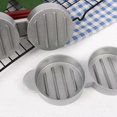 thumbnail image 3 of 2x Mini Hamburger Presses Nonstick 3 Slot Small Burger Patties Press Triple Beef Burger Maker Mold Banmo, 3 of 5